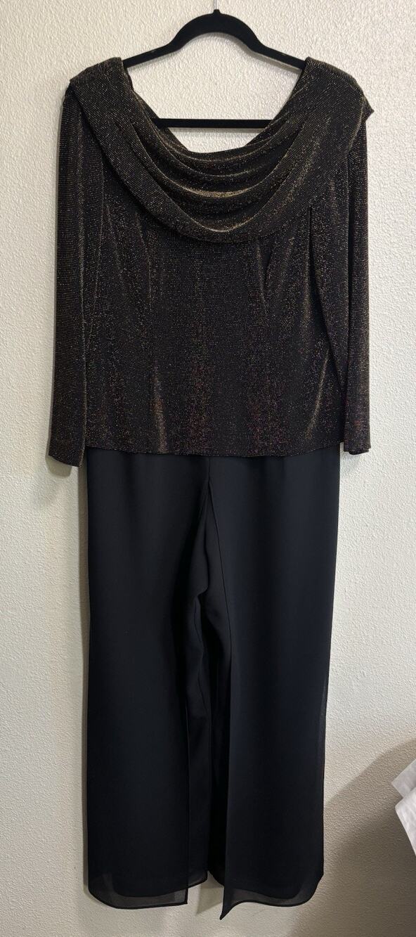 R&M Richards By Karen Wong Jumpsuit VTG Formal Event Whimsy Women's Size 12P